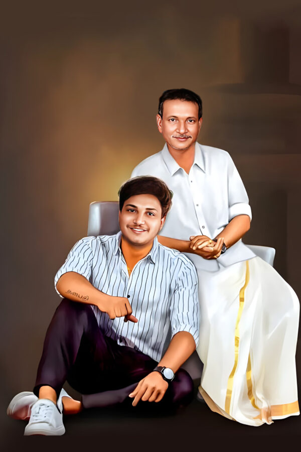 father son imaginary art